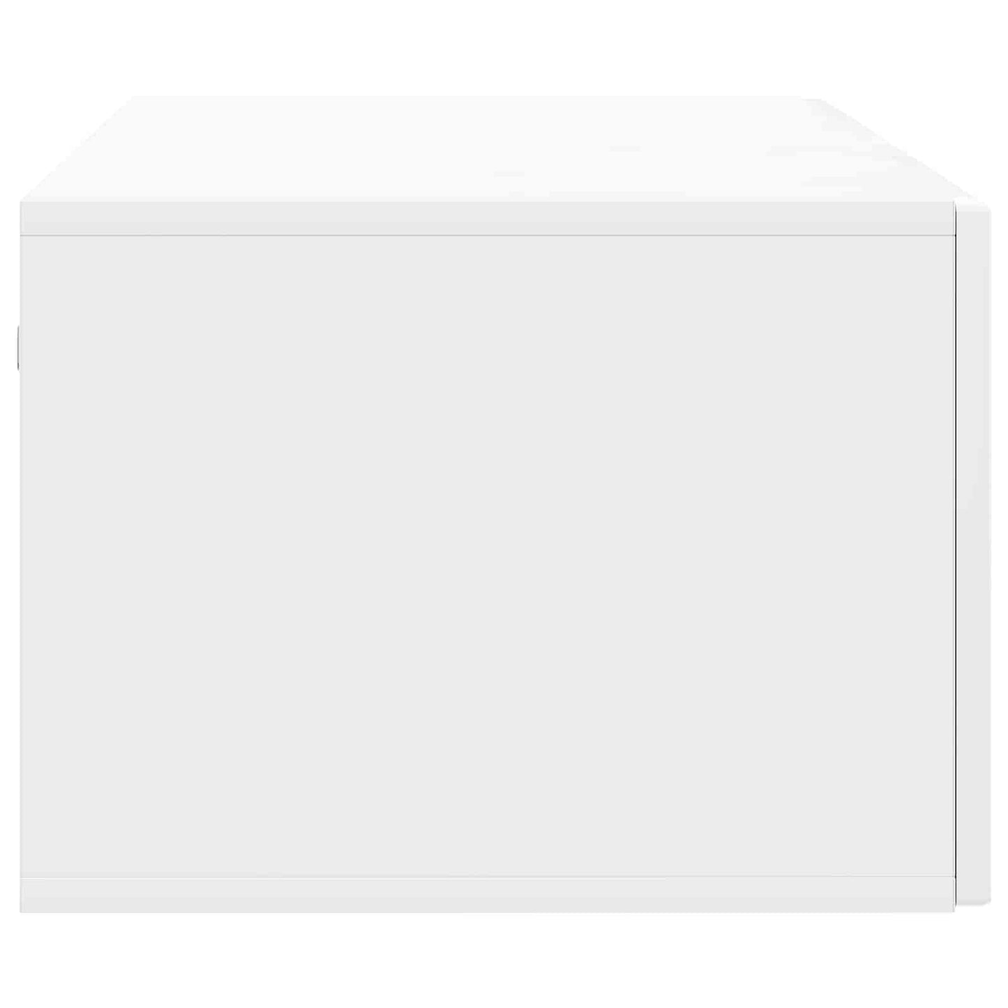 Fali TV szekrény Magasfényű Fehér 98 x 41 x 30 cm Szerelt Fa
