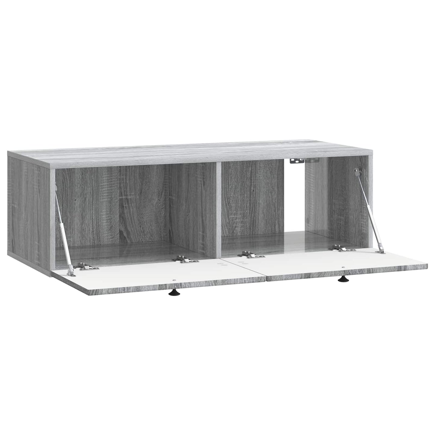 Fali TV szekrény Szürke Sonoma 98 x 41 x 30 cm Szerelt Fa
