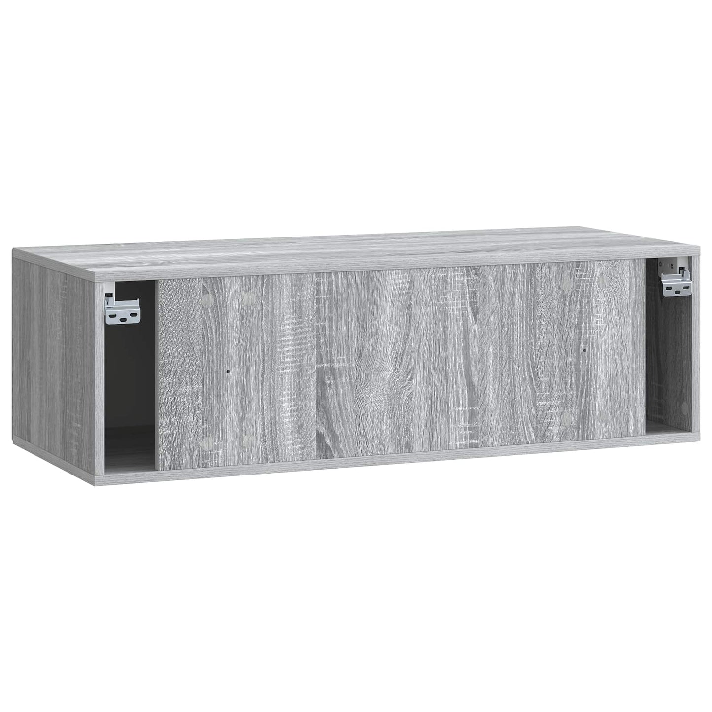 Fali TV szekrény Szürke Sonoma 98 x 41 x 30 cm Szerelt Fa