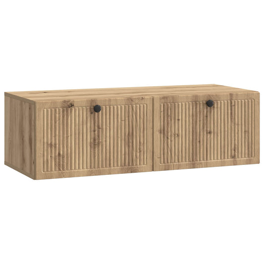 Fali TV szekrény Kézműves Tölgy 98 x 41 x 30 cm Szerelt Fa