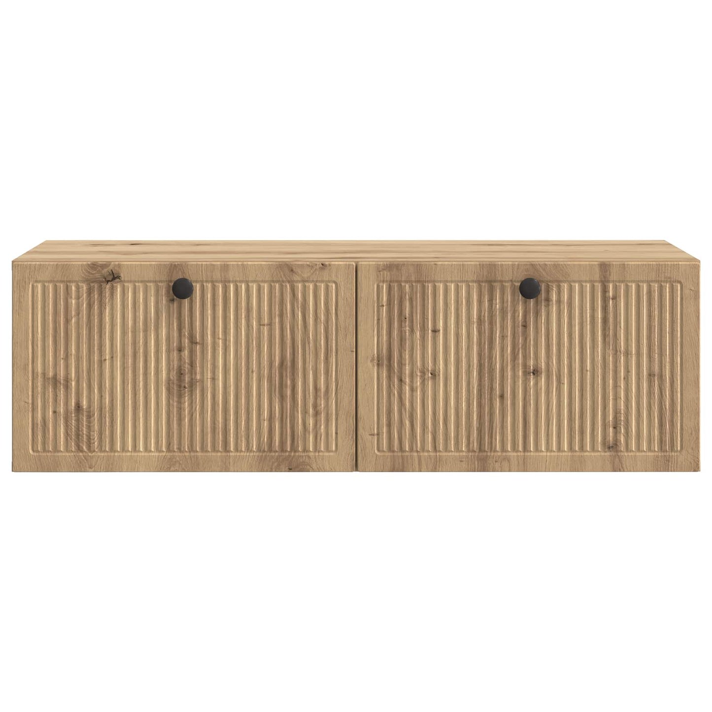 Fali TV szekrény 98 x 41 x 30 cm Kézműves Tölgy Szerelt Fa