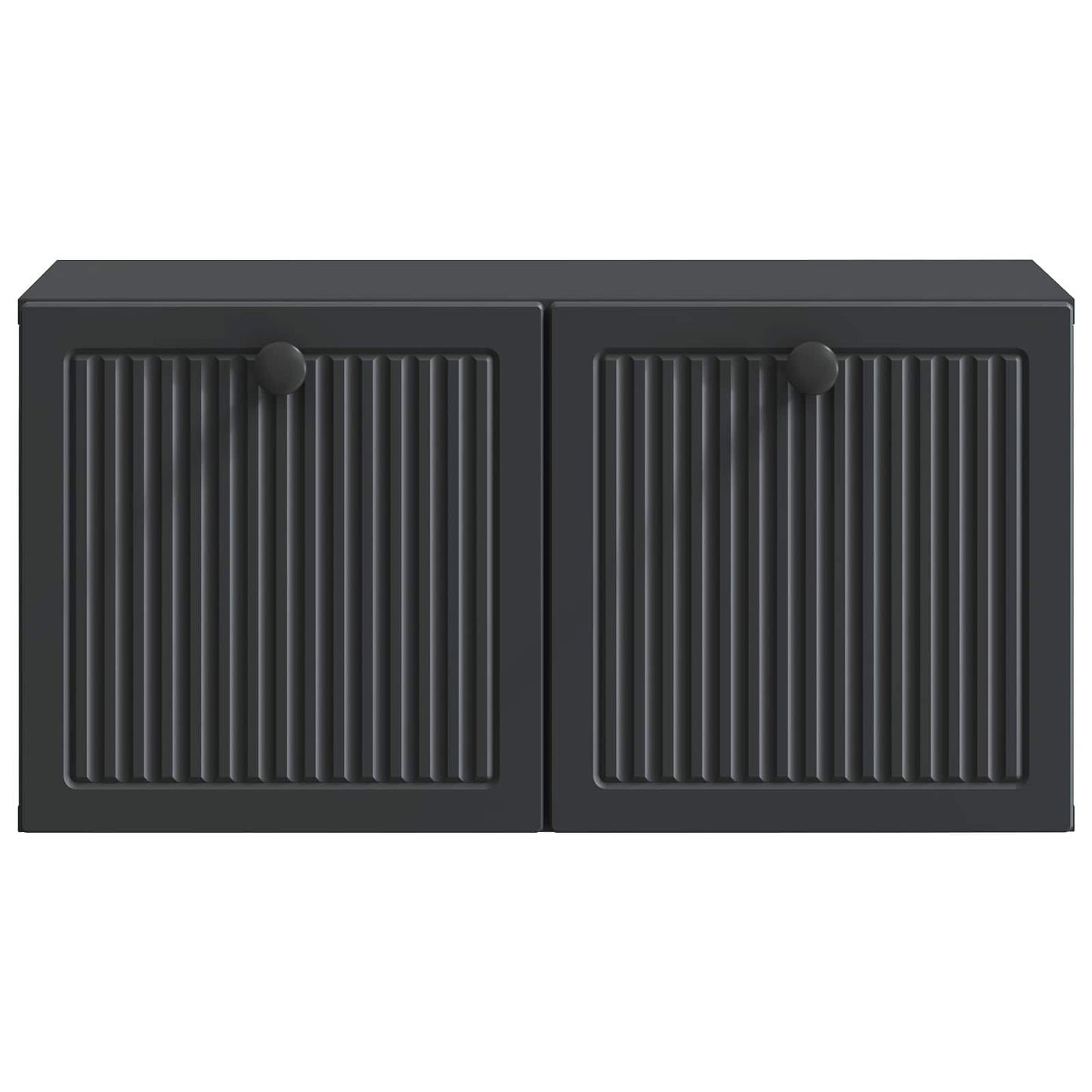 Fali TV szekrény Fekete 59,5 x 31 x 30 cm Szerelt Fa
