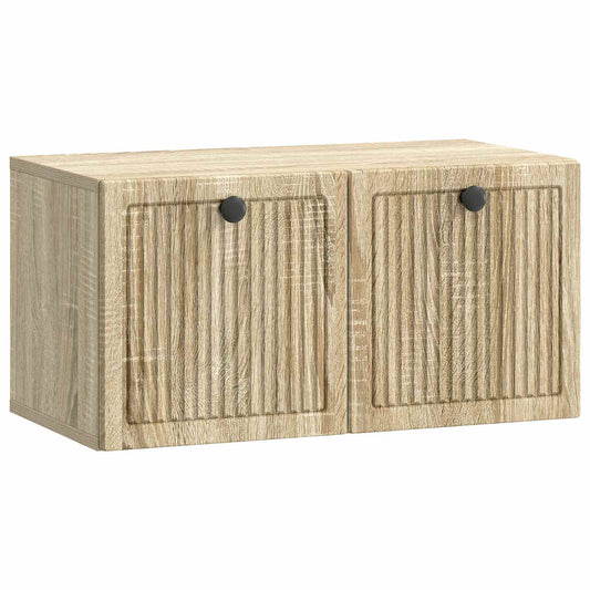 Fali TV szekrény Sonoma Tölgy 59,5 x 31 x 30 cm Szerelt Fa