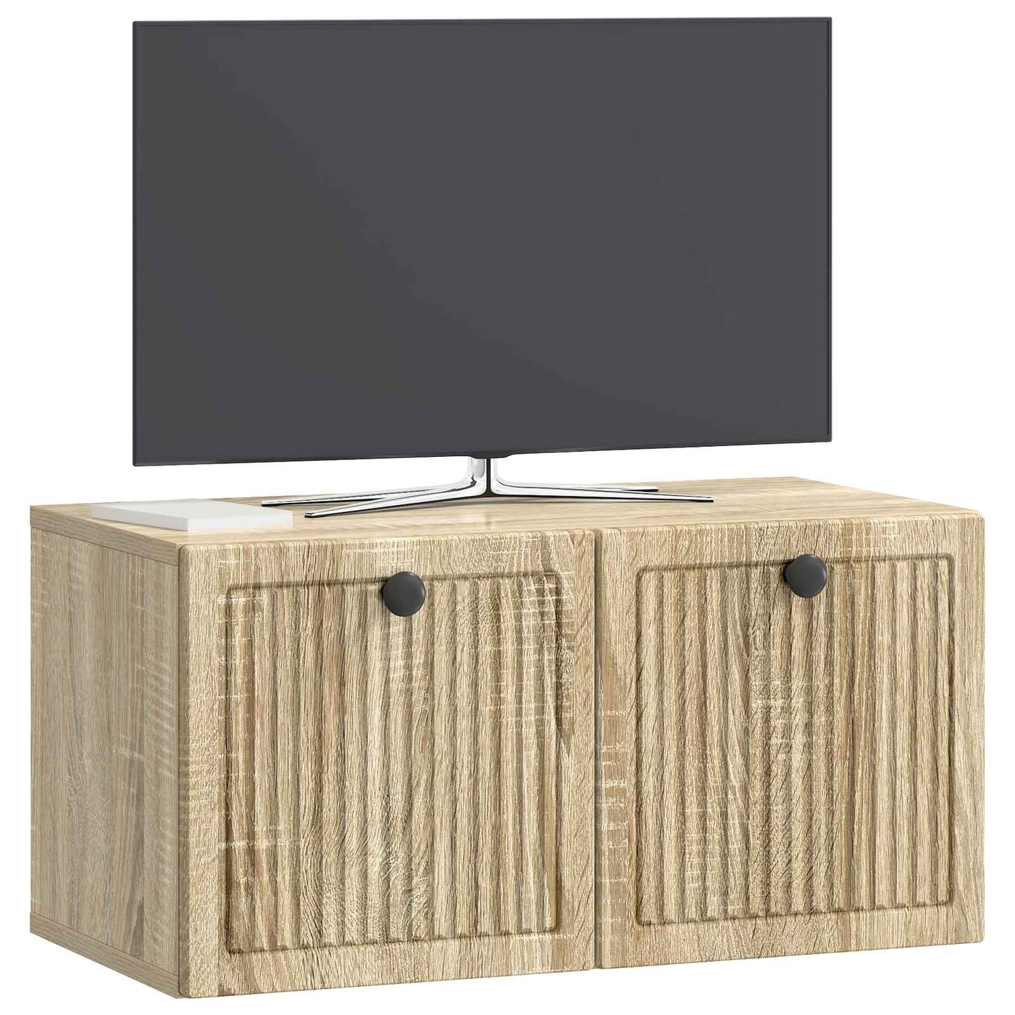 Fali TV szekrény Sonoma Tölgy 59,5 x 31 x 30 cm Szerelt Fa