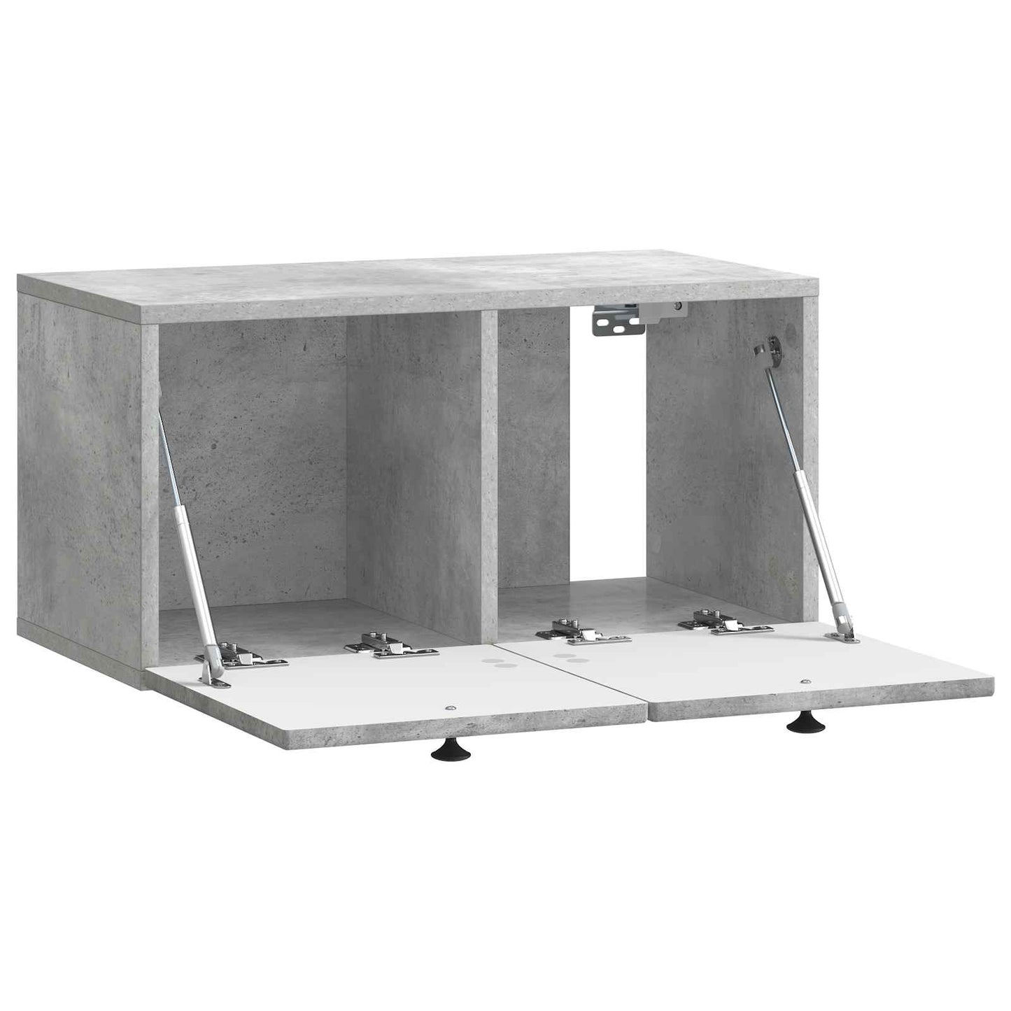 Fali TV szekrény Betonszürke 59,5 x 31 x 30 cm Szerelt Fa