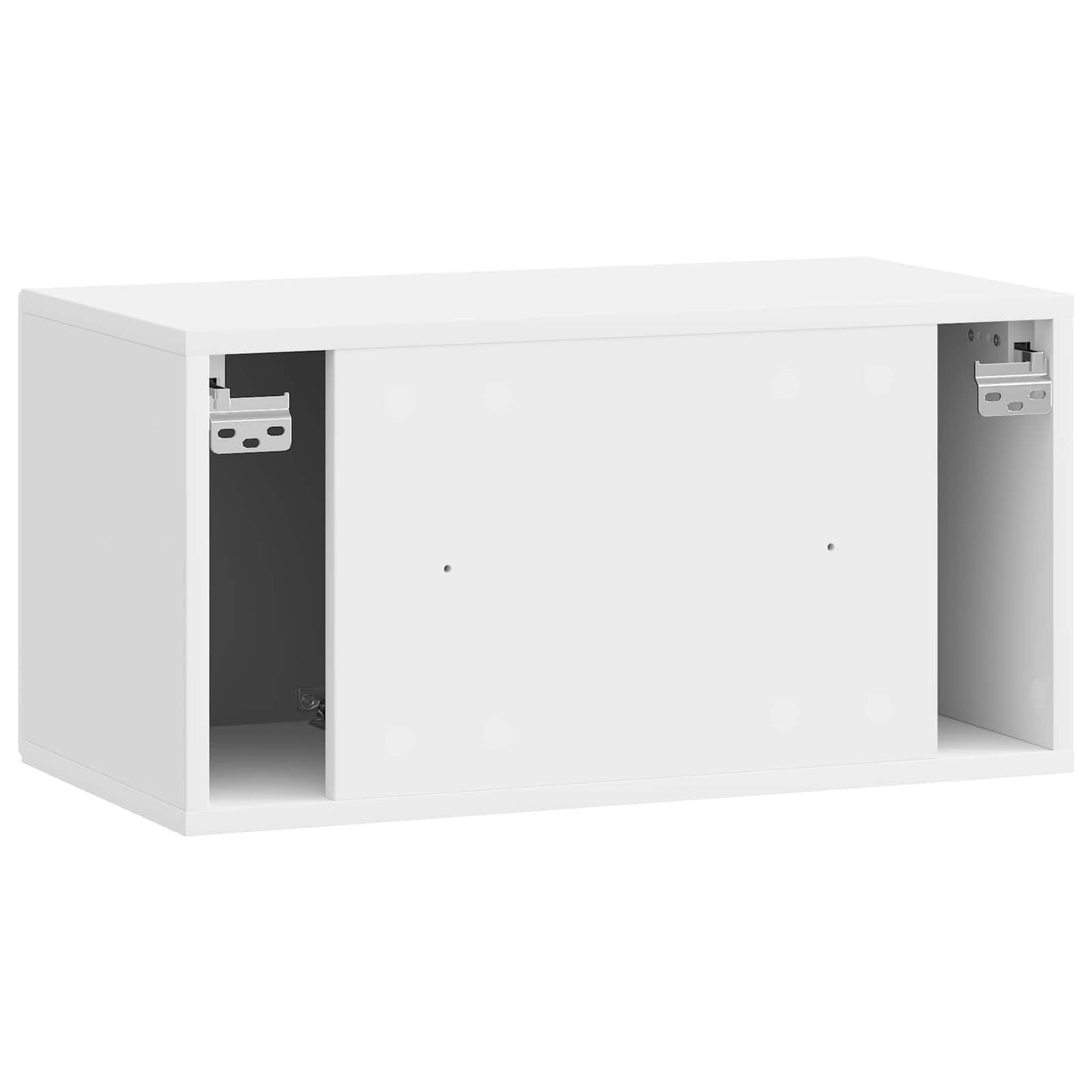 Fali TV szekrény Magasfényű Fehér 59,5 x 31 x 30 cm Szerelt Fa