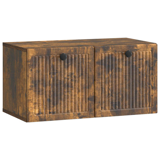 Fali TV szekrény Füstös Tölgy 59,5 x 31 x 30 cm Szerelt Fa