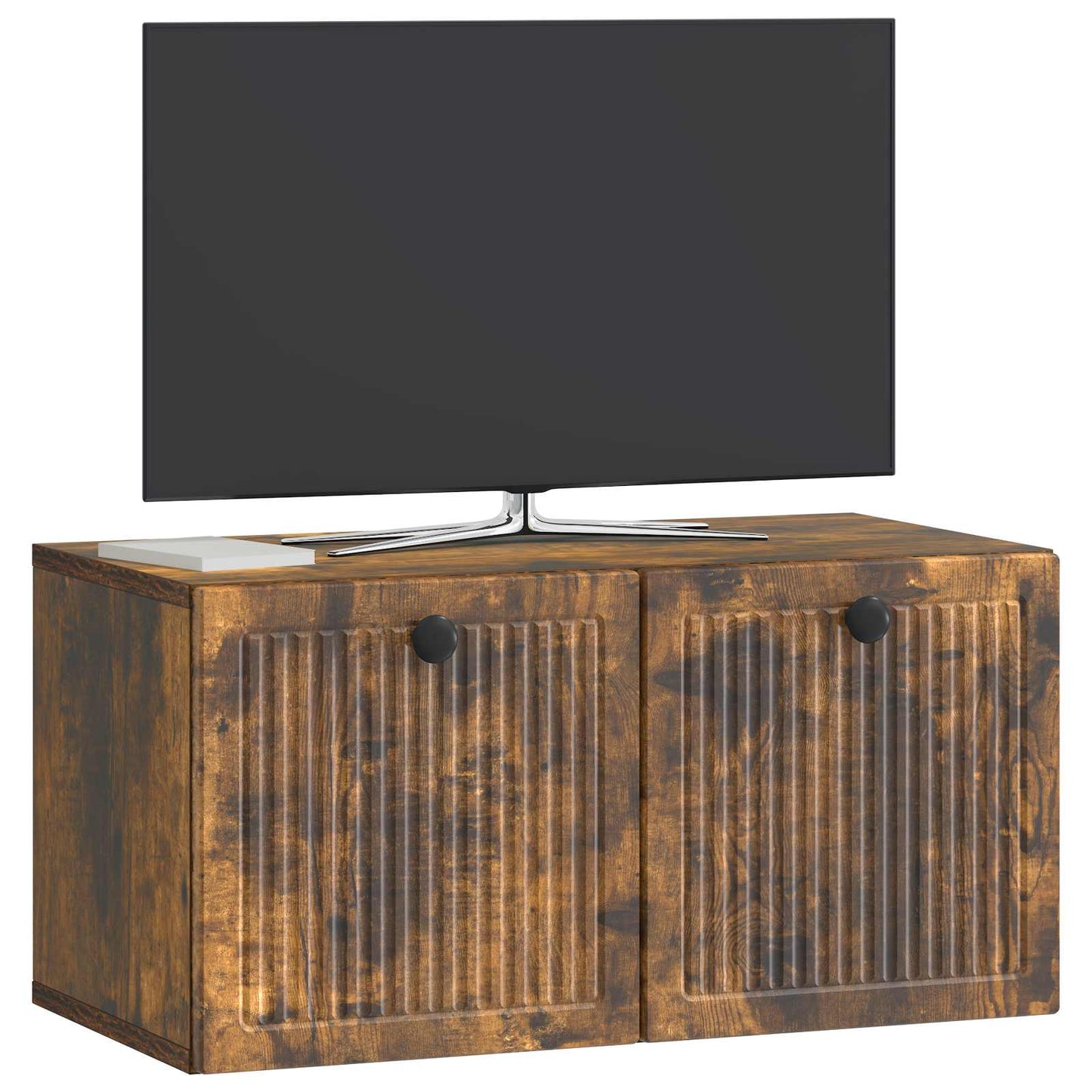 Fali TV szekrény Füstös Tölgy 59,5 x 31 x 30 cm Szerelt Fa