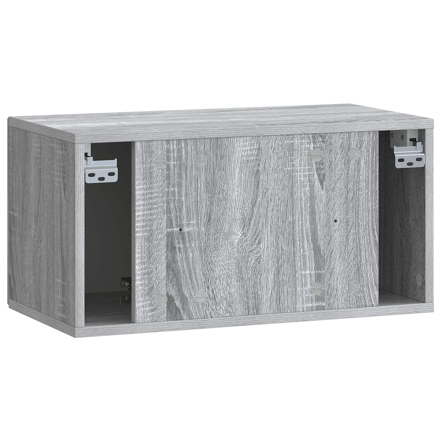 Fali TV szekrény Szürke Sonoma 59,5 x 31 x 30 cm Szerelt Fa
