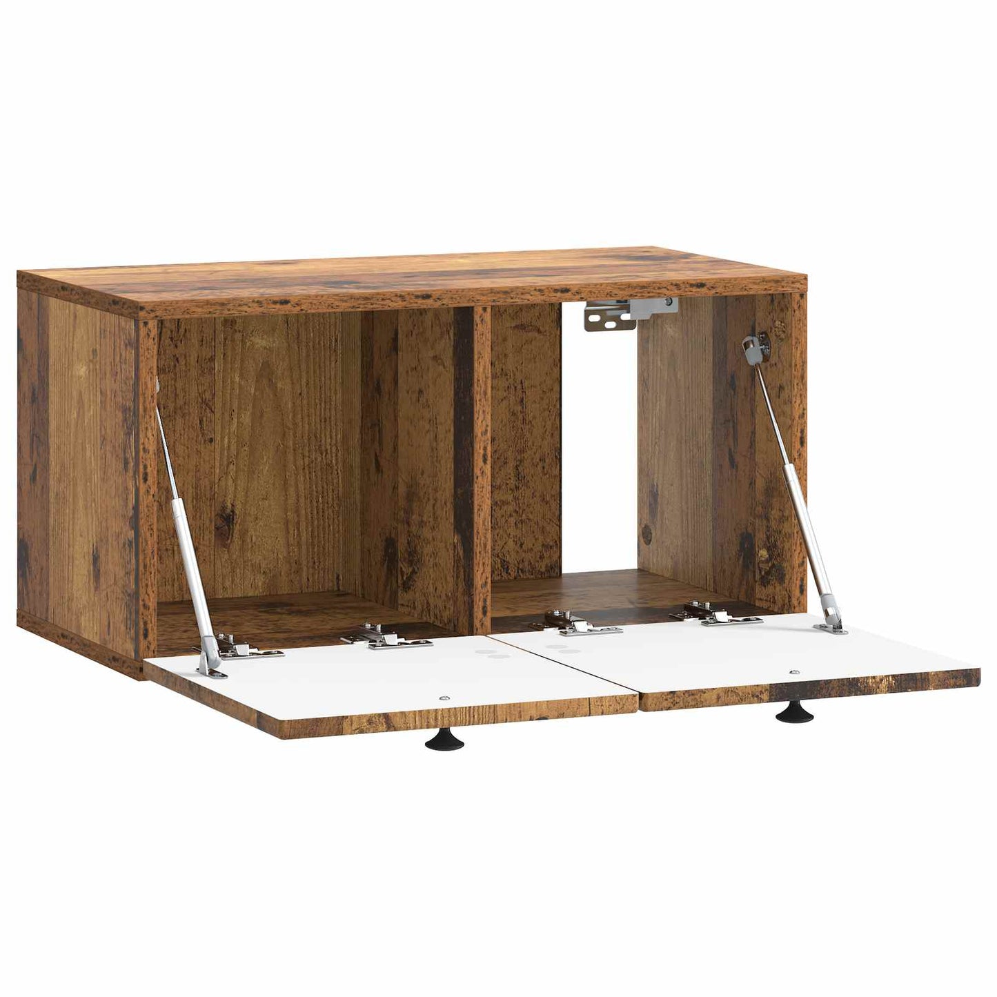 Fali TV szekrény Antik Fa 59,5 x 31 x 30 cm Szerelt Fa