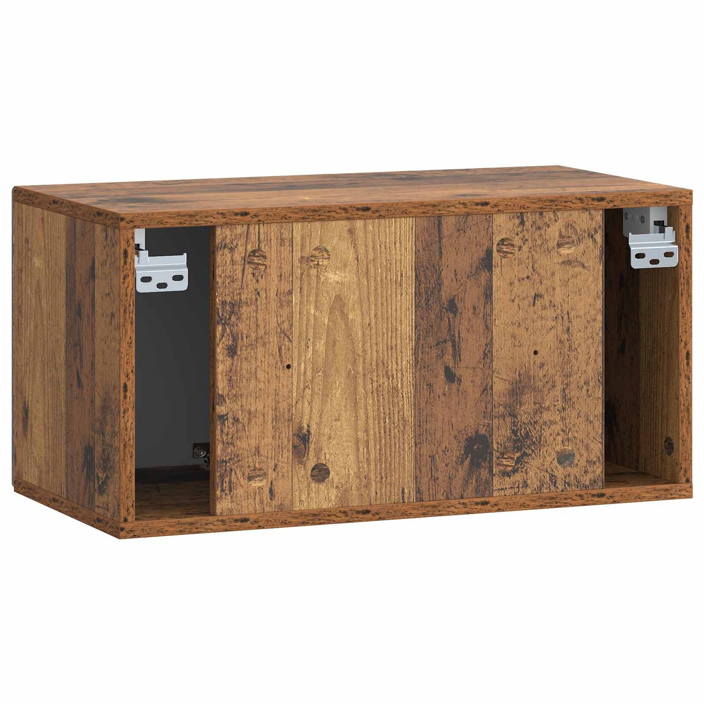 Fali TV szekrény Antik Fa 59,5 x 31 x 30 cm Szerelt Fa