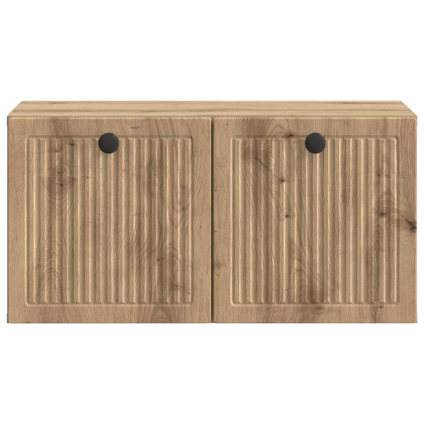 Fali TV szekrény 59,5 x 31 x 30 cm Kézműves Tölgy Szerelt Fa