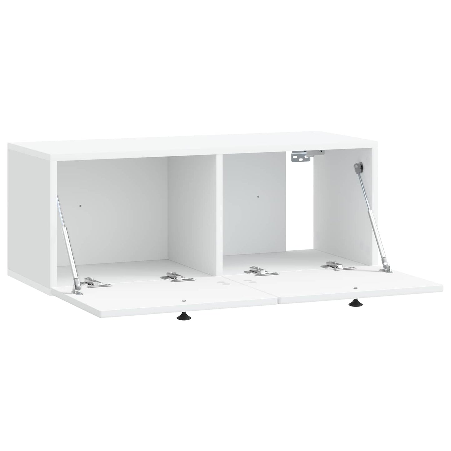 Fali TV szekrény Fehér 78,5 x 31 x 30 cm Szerelt Fa