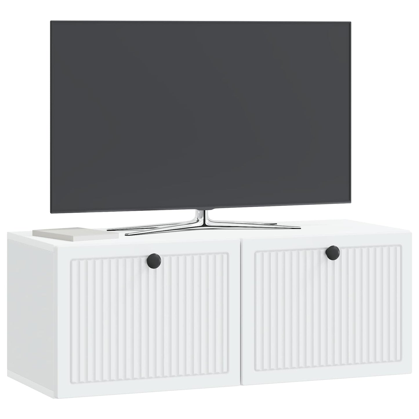 Fali TV szekrény Fehér 78,5 x 31 x 30 cm Szerelt Fa