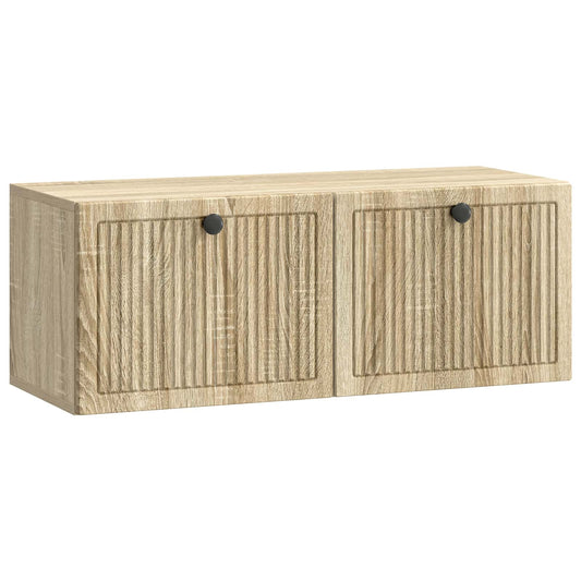 Fali TV szekrény Sonoma Tölgy 78,5 x 31 x 30 cm Szerelt Fa