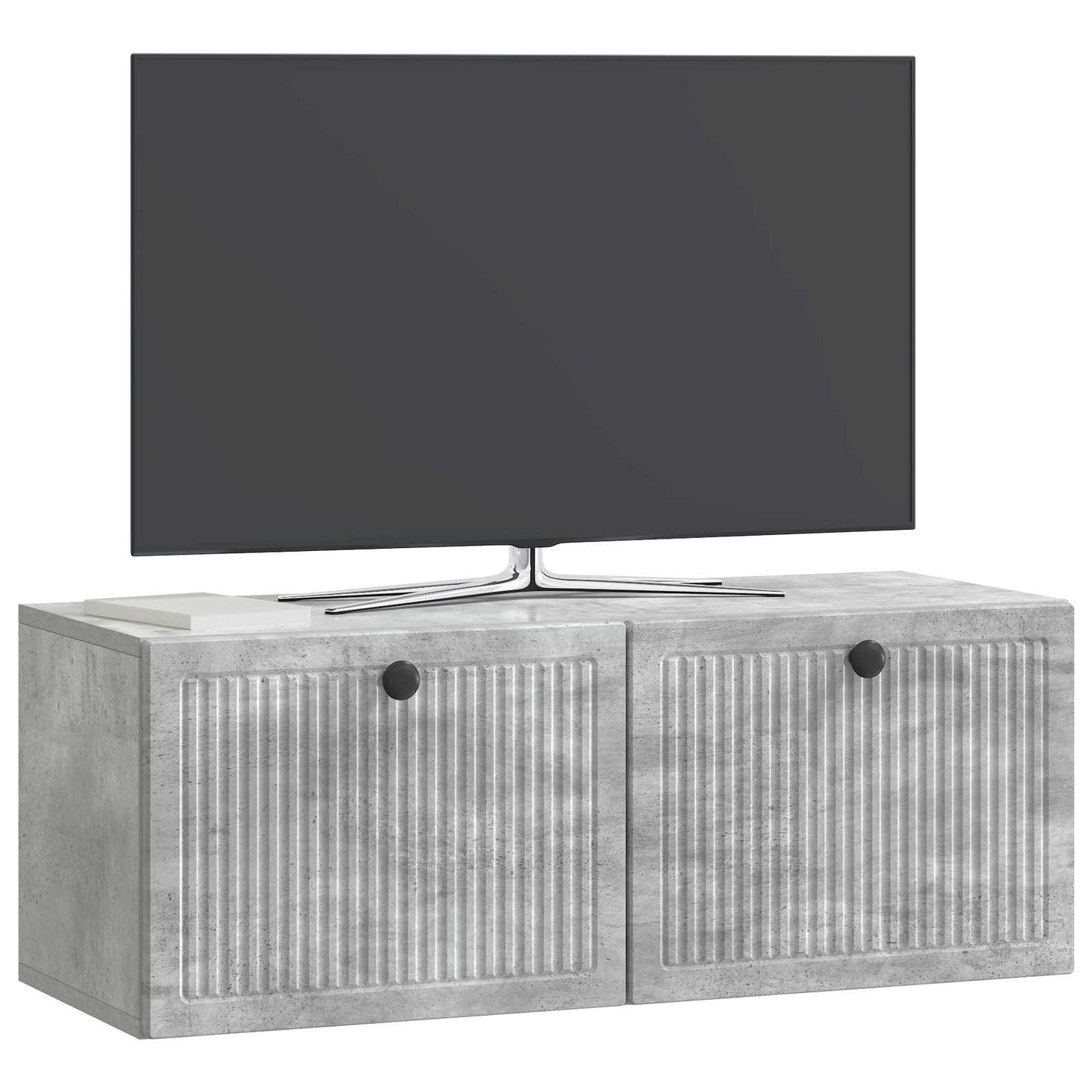 Fali TV szekrény Betonszürke 78,5 x 31 x 30 cm Szerelt Fa