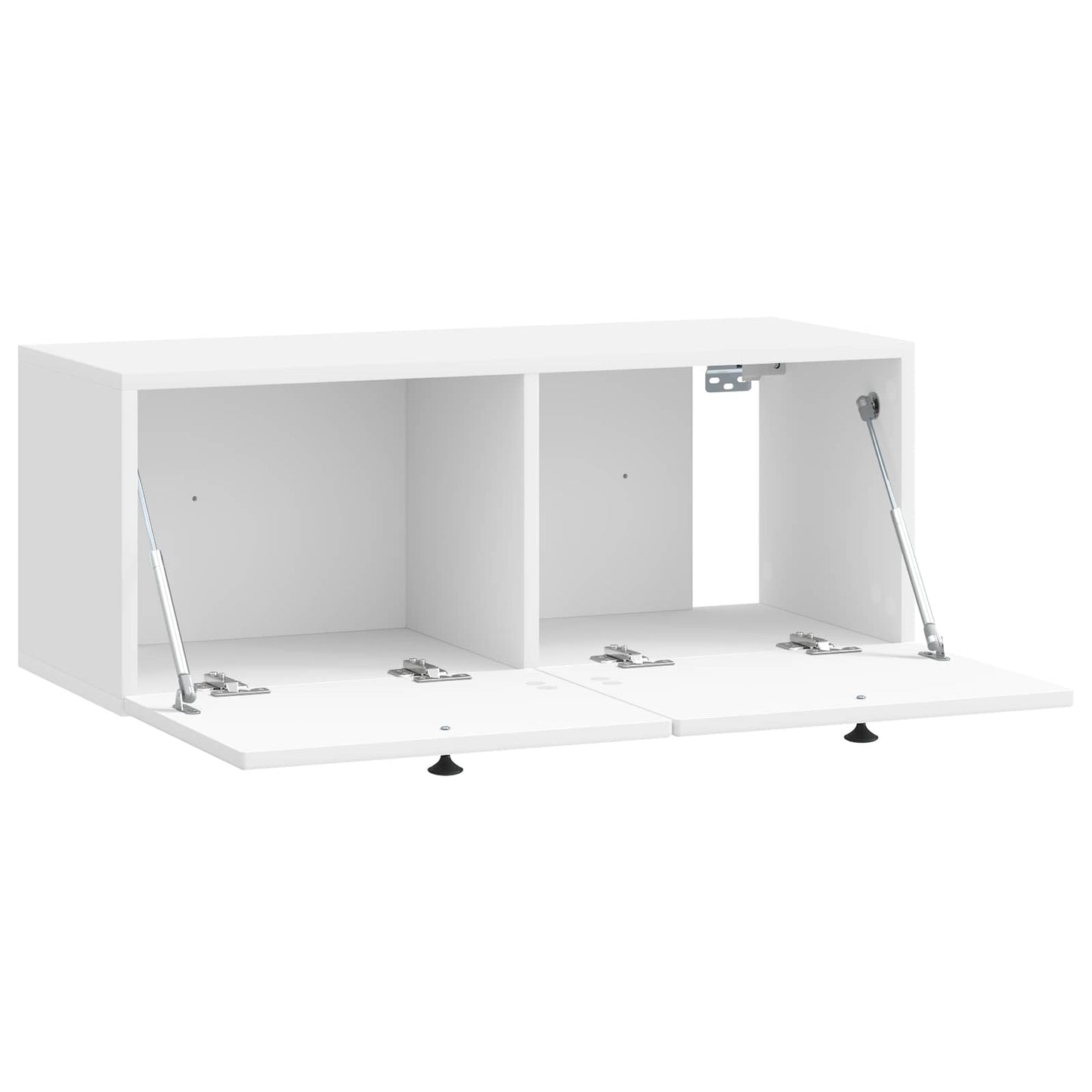 Fali TV szekrény Magasfényű Fehér 78,5 x 31 x 30 cm Szerelt Fa