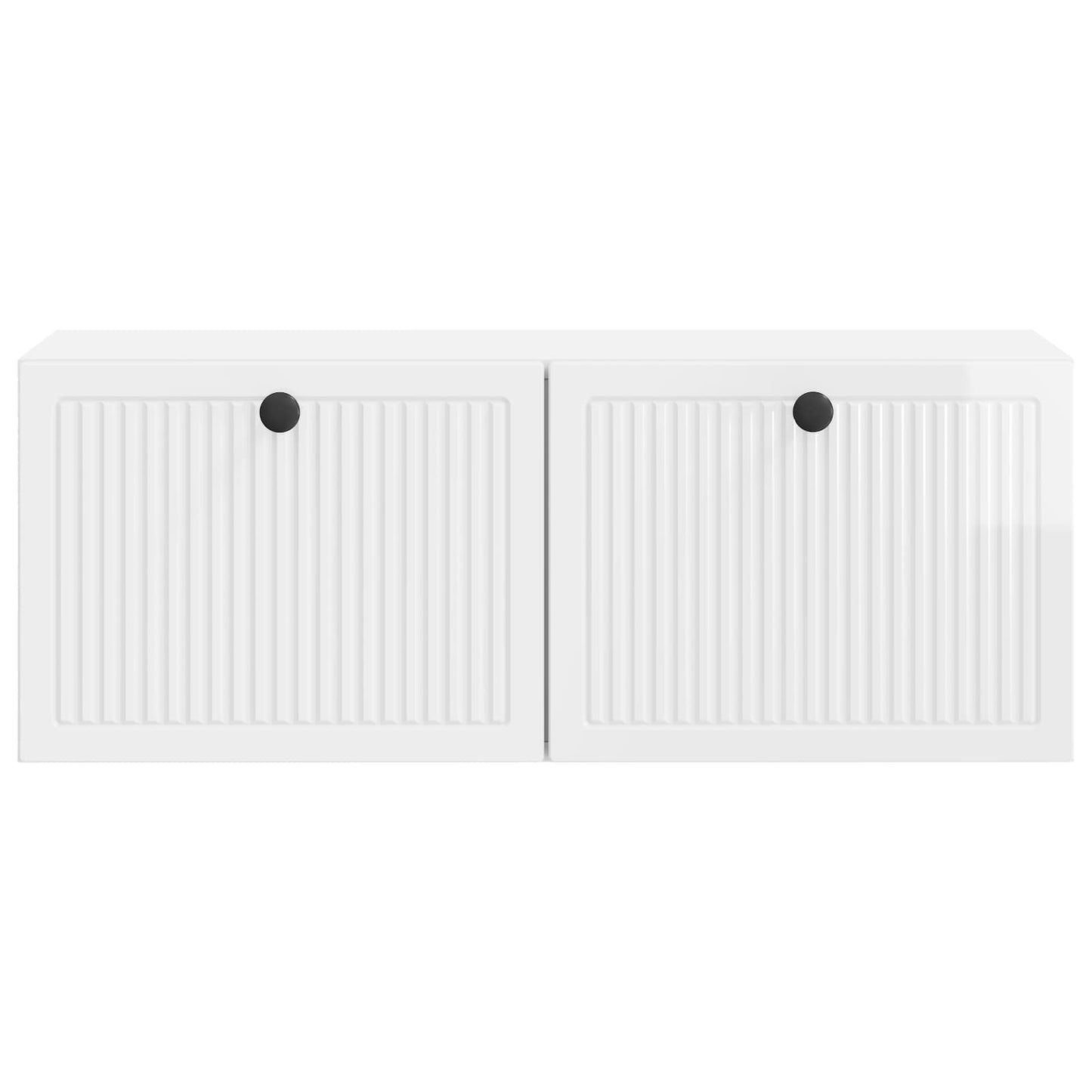 Fali TV szekrény Magasfényű Fehér 78,5 x 31 x 30 cm Szerelt Fa