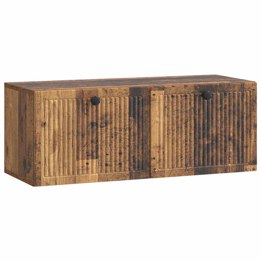 Fali TV szekrény Antik Fa 78,5 x 31 x 30 cm Szerelt Fa