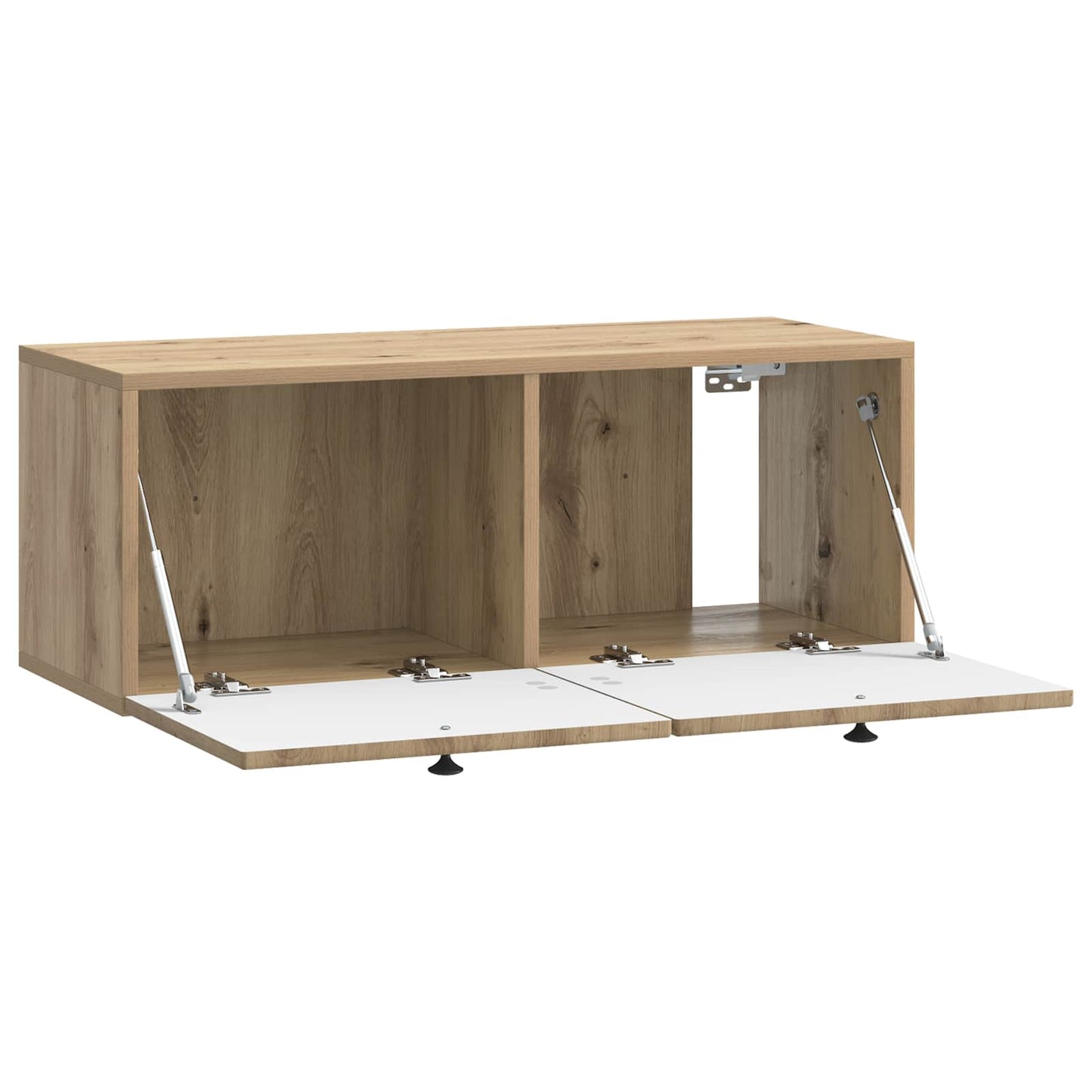 Fali TV szekrény 78,5 x 31 x 30 cm Kézműves Tölgy Szerelt Fa