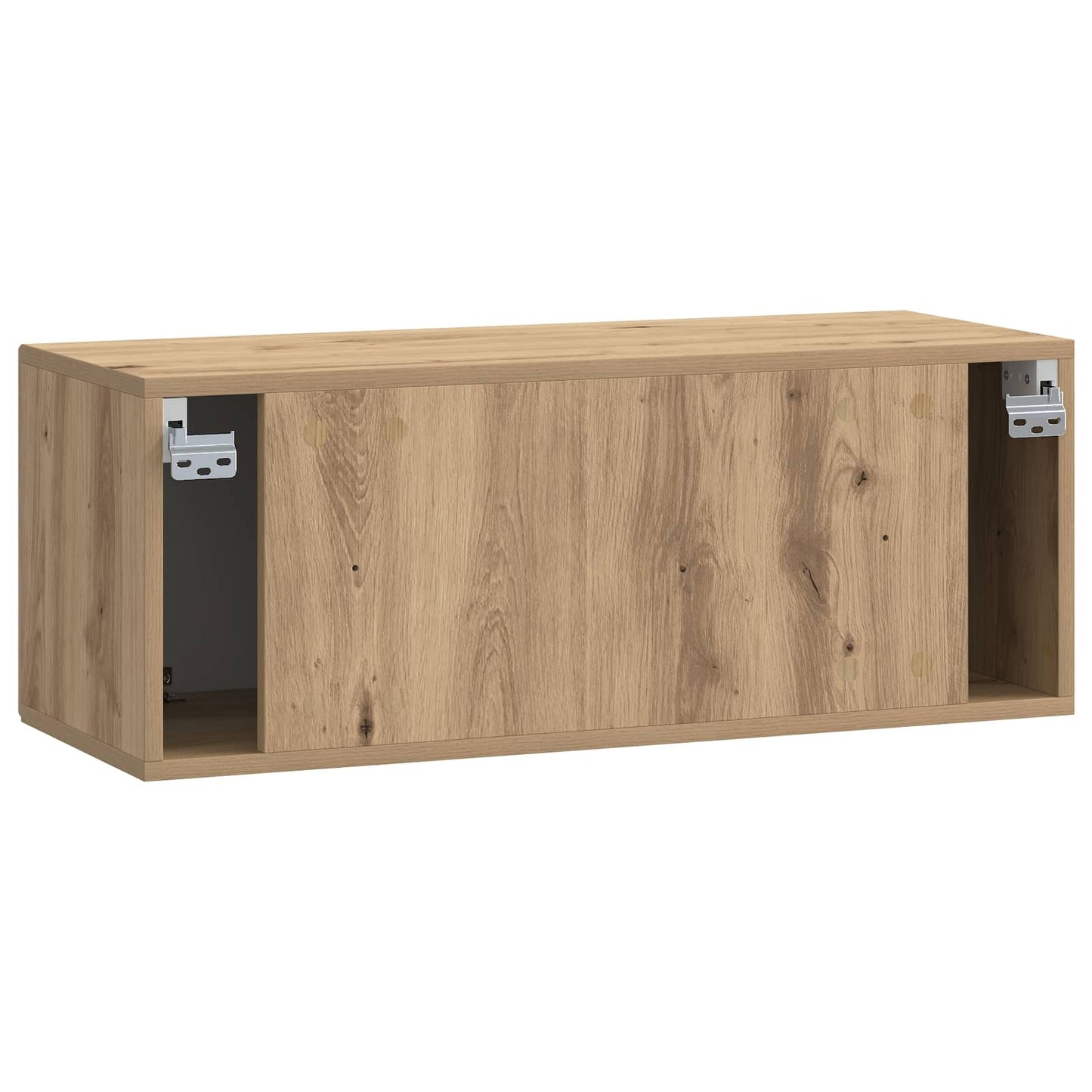 Fali TV szekrény 78,5 x 31 x 30 cm Kézműves Tölgy Szerelt Fa