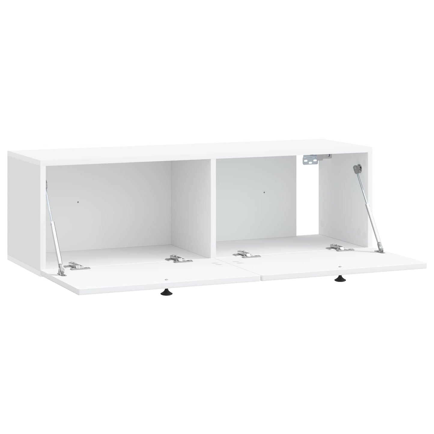 Fali TV szekrény Fehér 98 x 31 x 30 cm Szerelt Fa