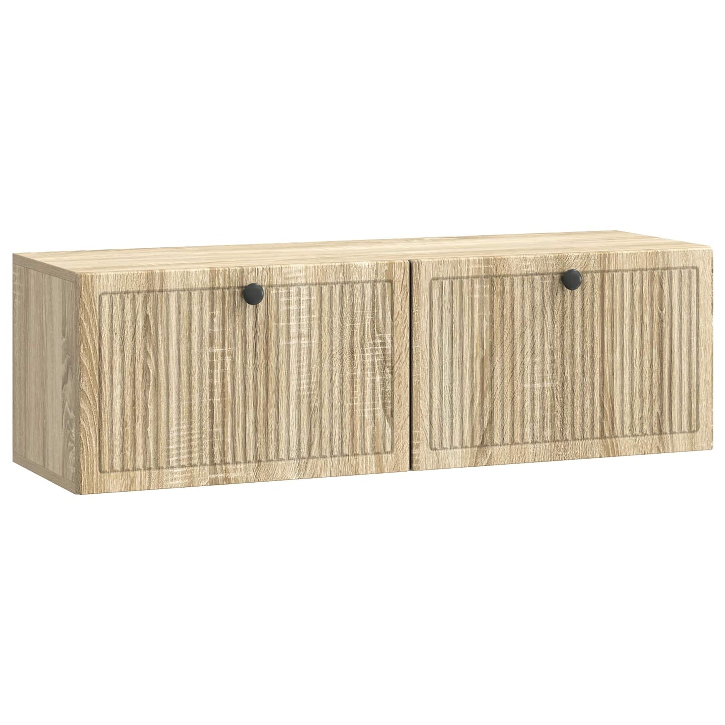 Fali TV szekrény Sonoma Tölgy 98 x 31 x 30 cm Szerelt Fa