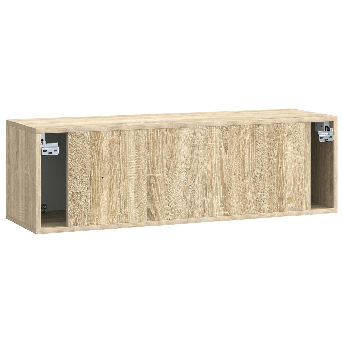 Fali TV szekrény Sonoma Tölgy 98 x 31 x 30 cm Szerelt Fa