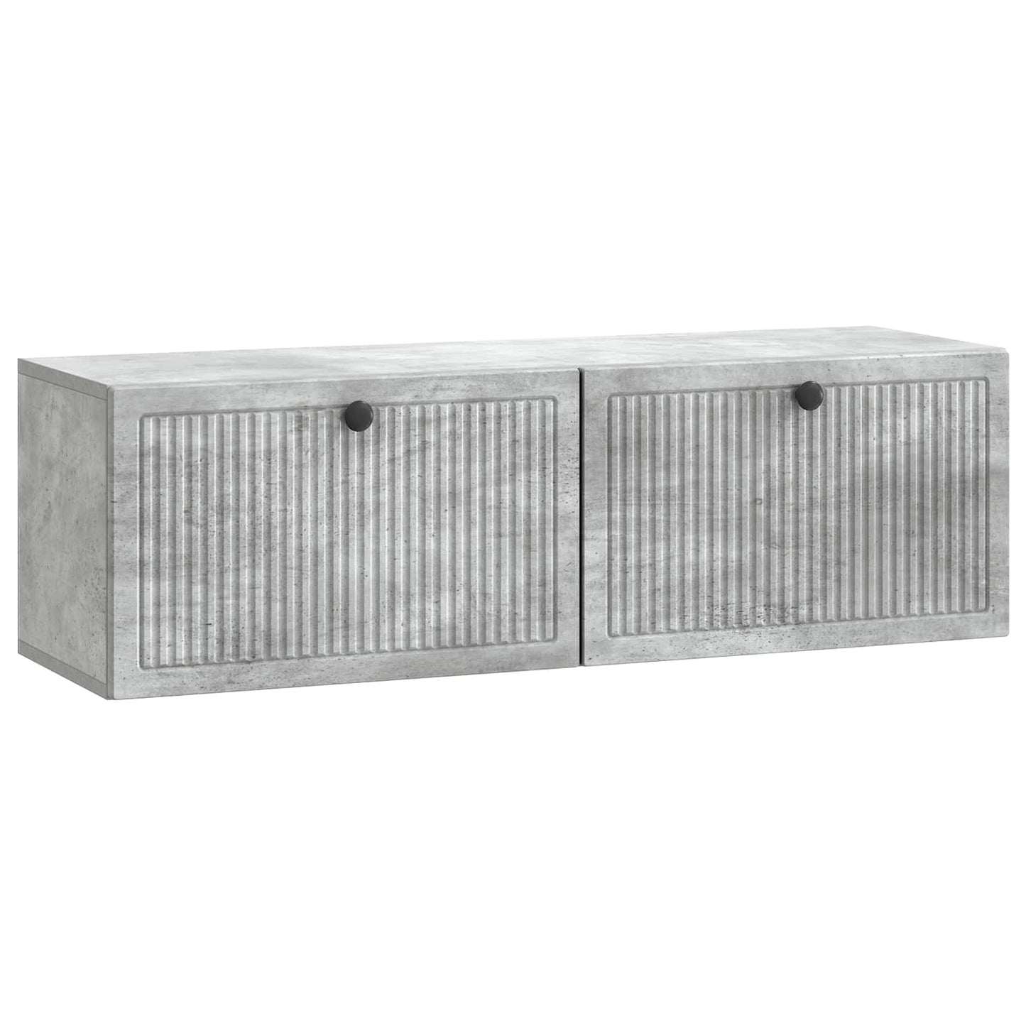 Fali TV szekrény Betonszürke 98 x 31 x 30 cm Szerelt Fa