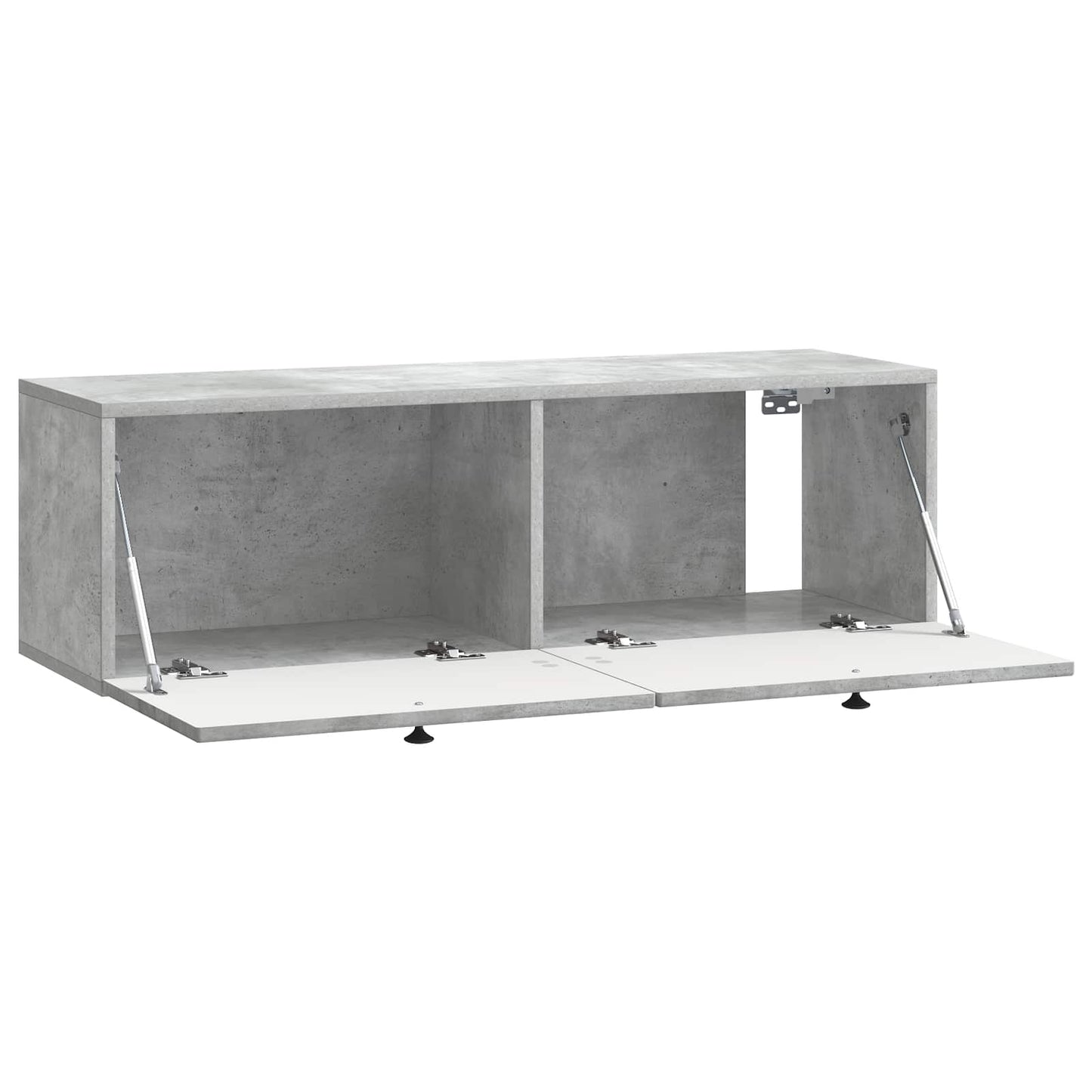 Fali TV szekrény Betonszürke 98 x 31 x 30 cm Szerelt Fa