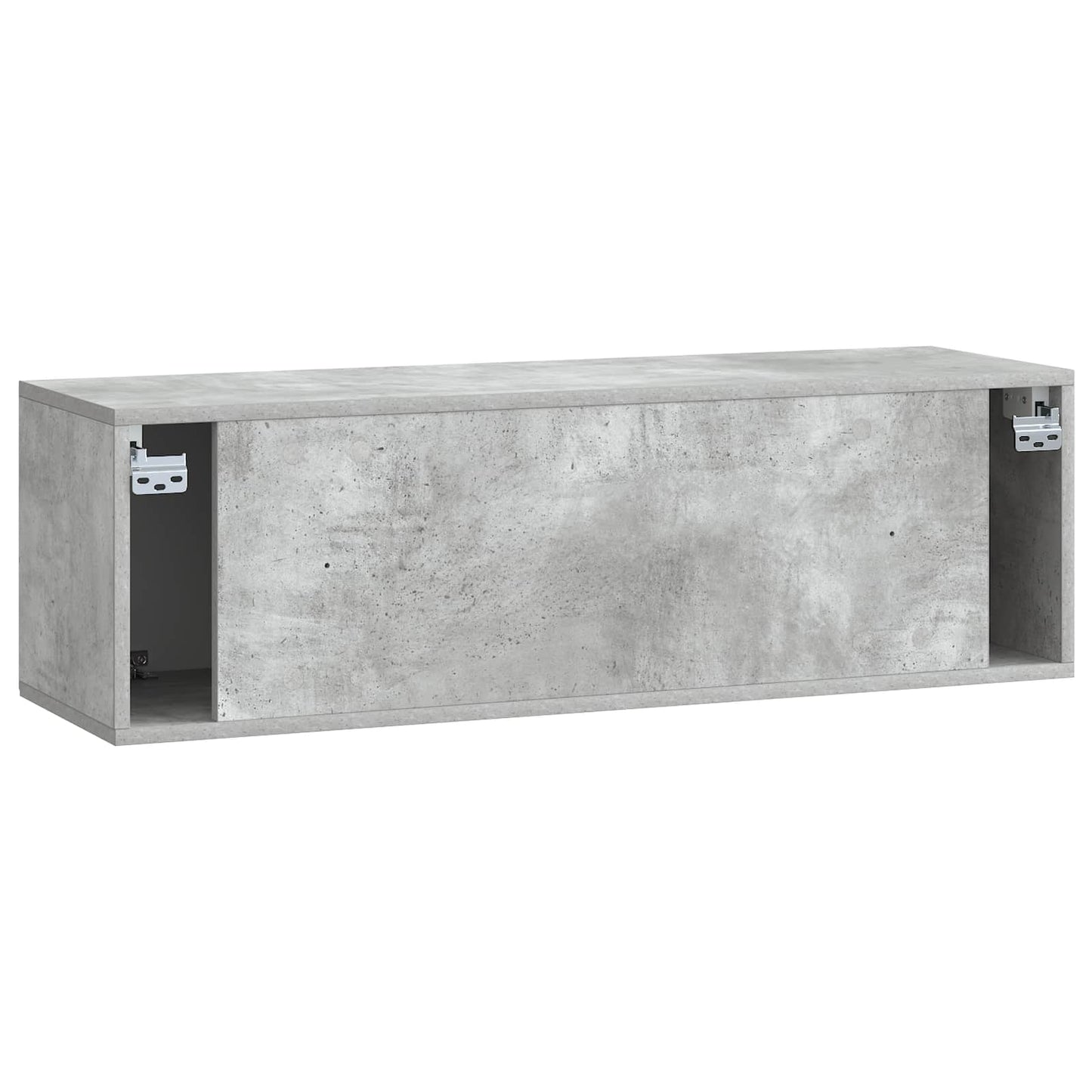 Fali TV szekrény Betonszürke 98 x 31 x 30 cm Szerelt Fa