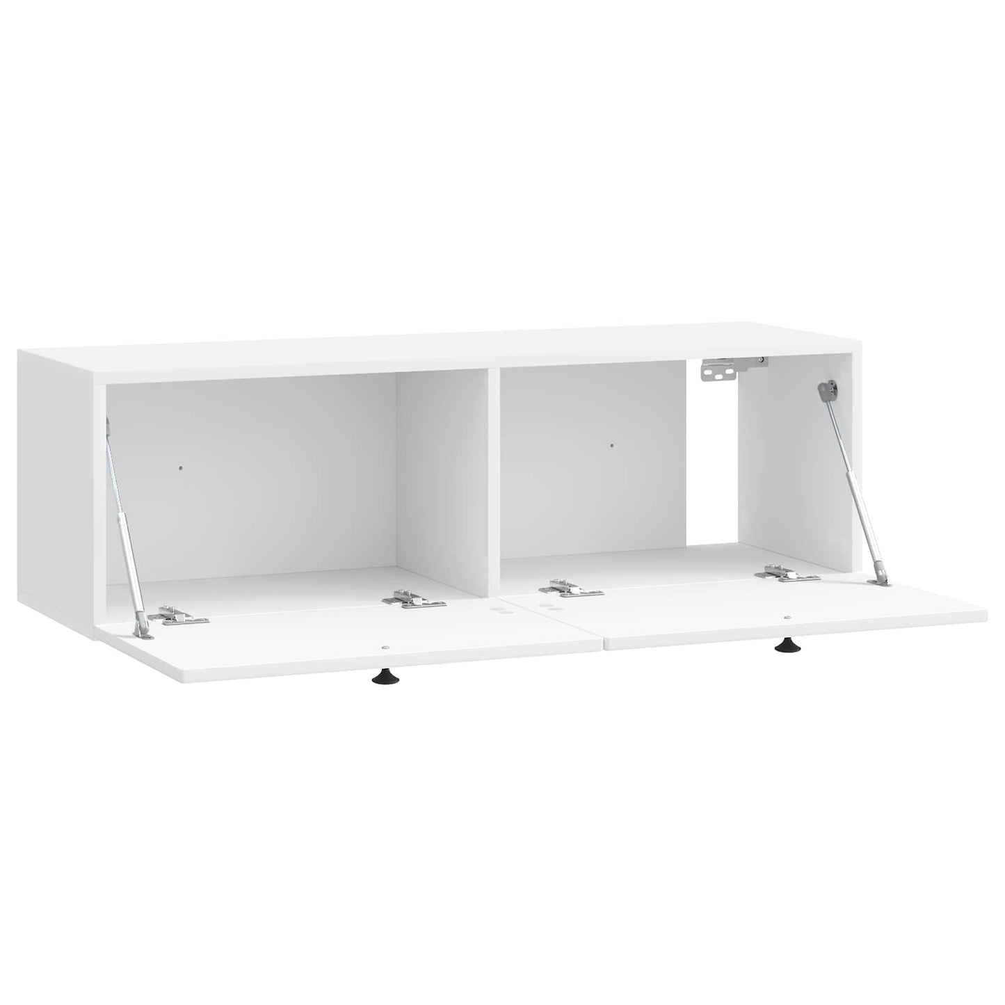 Fali TV szekrény Magasfényű Fehér 98 x 31 x 30 cm Szerelt Fa