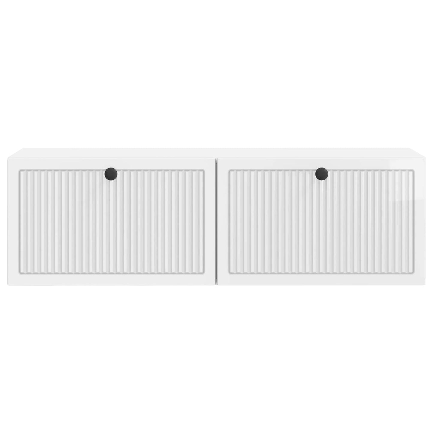 Fali TV szekrény Magasfényű Fehér 98 x 31 x 30 cm Szerelt Fa