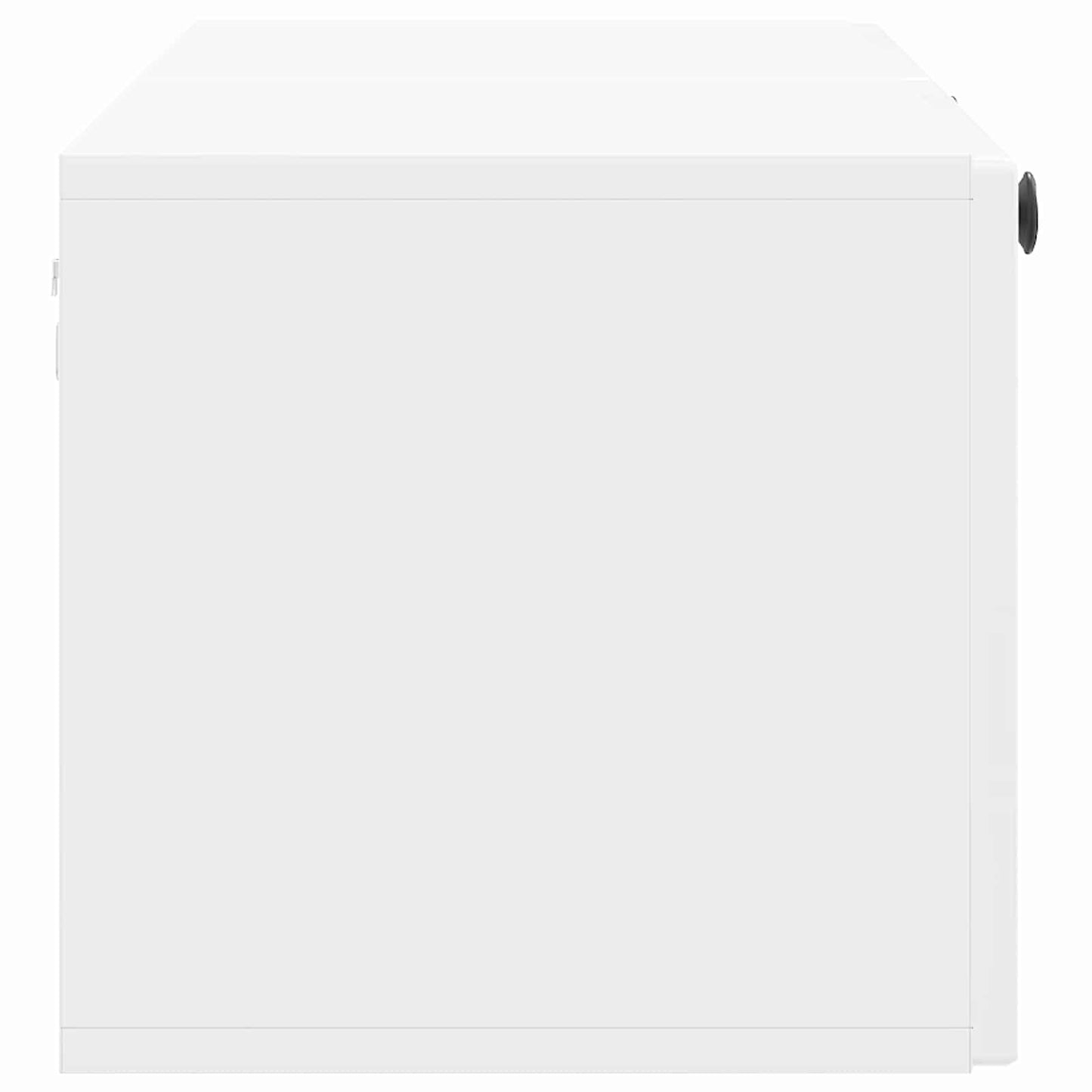 Fali TV szekrény Magasfényű Fehér 98 x 31 x 30 cm Szerelt Fa