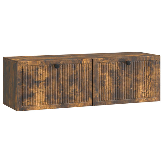 Fali TV szekrény Füstös Tölgy 98 x 31 x 30 cm Szerelt Fa