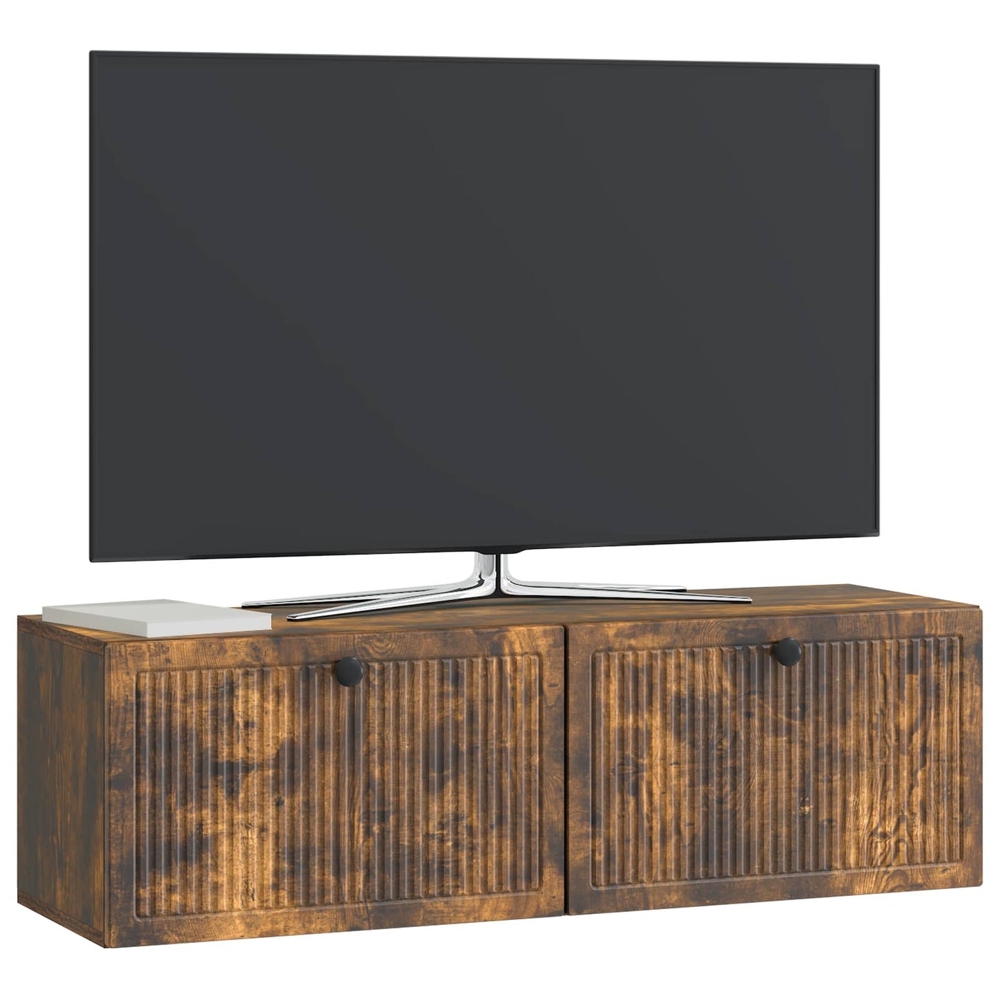 Fali TV szekrény Füstös Tölgy 98 x 31 x 30 cm Szerelt Fa