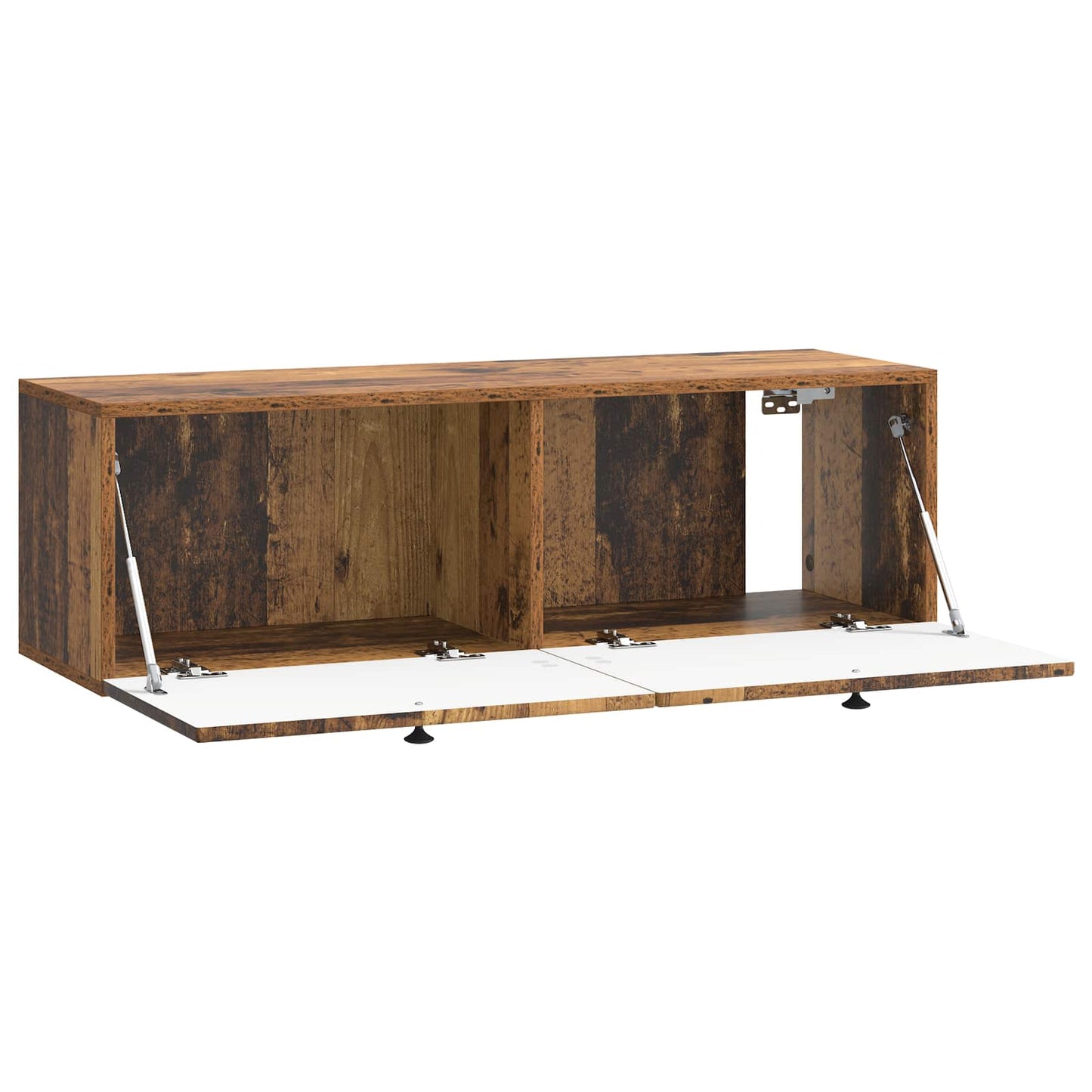 Fali TV szekrény Antik Fa 98 x 31 x 30 cm Szerelt Fa