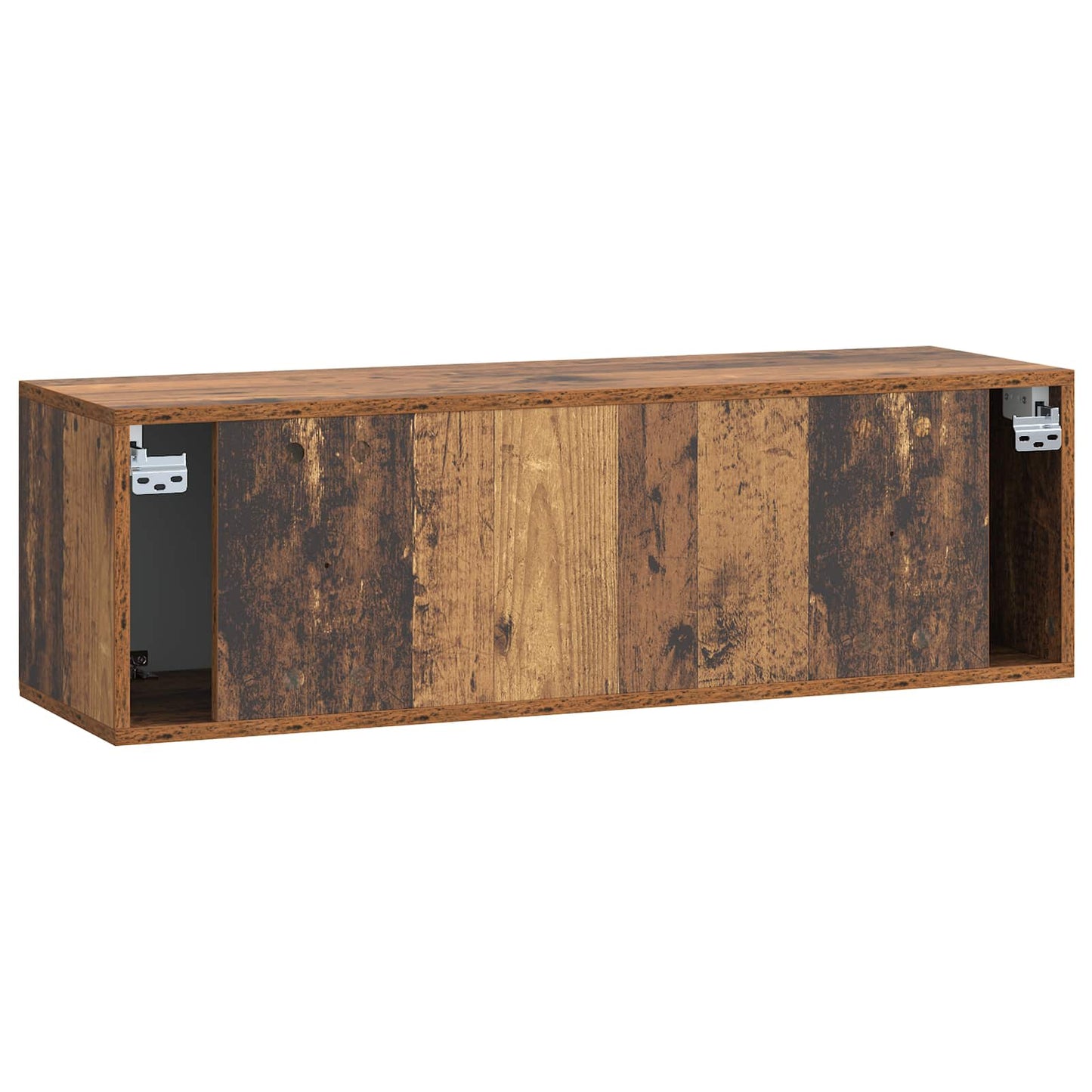 Fali TV szekrény Antik Fa 98 x 31 x 30 cm Szerelt Fa