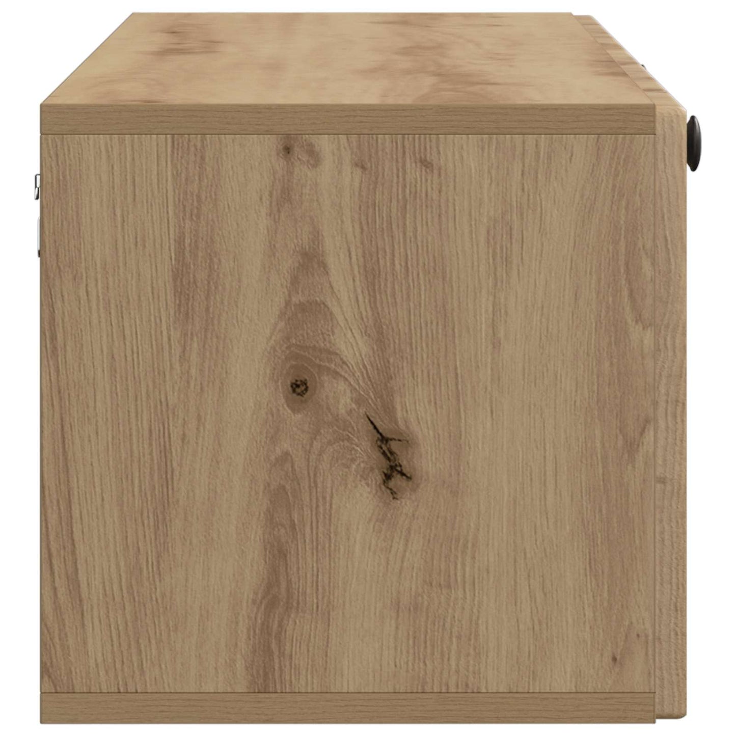 Fali TV szekrény 98 x 31 x 30 cm Kézműves Tölgy Szerelt Fa