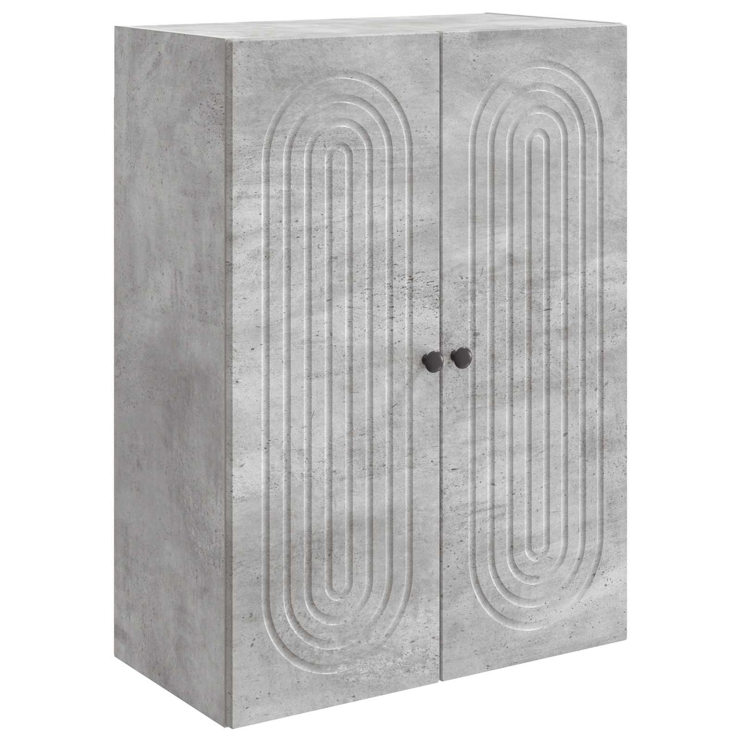 Fali szekrény Betonszürke 66 x 34,5 x 90 cm Szerelt Fa