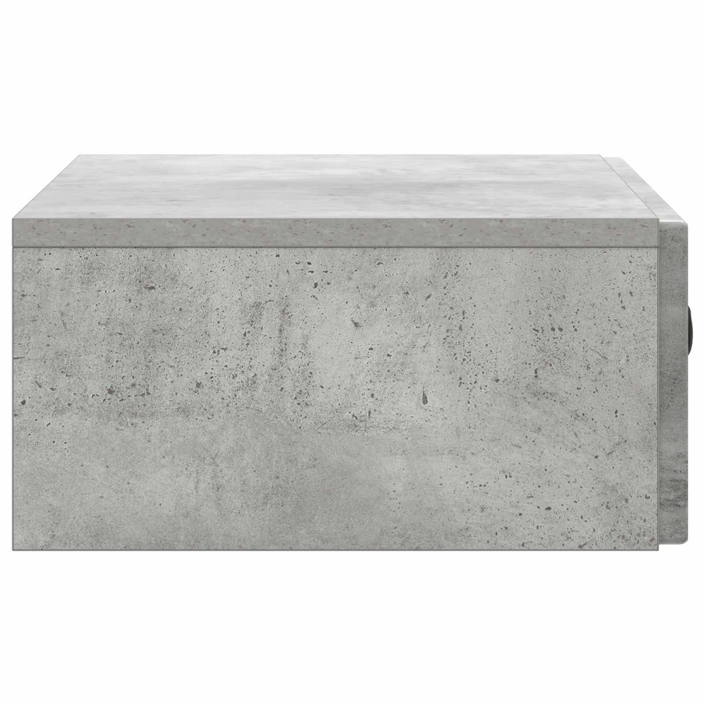Fali oldaltábla Betonszürke 59 x 34,5 x 17 cm Szerelt Fa
