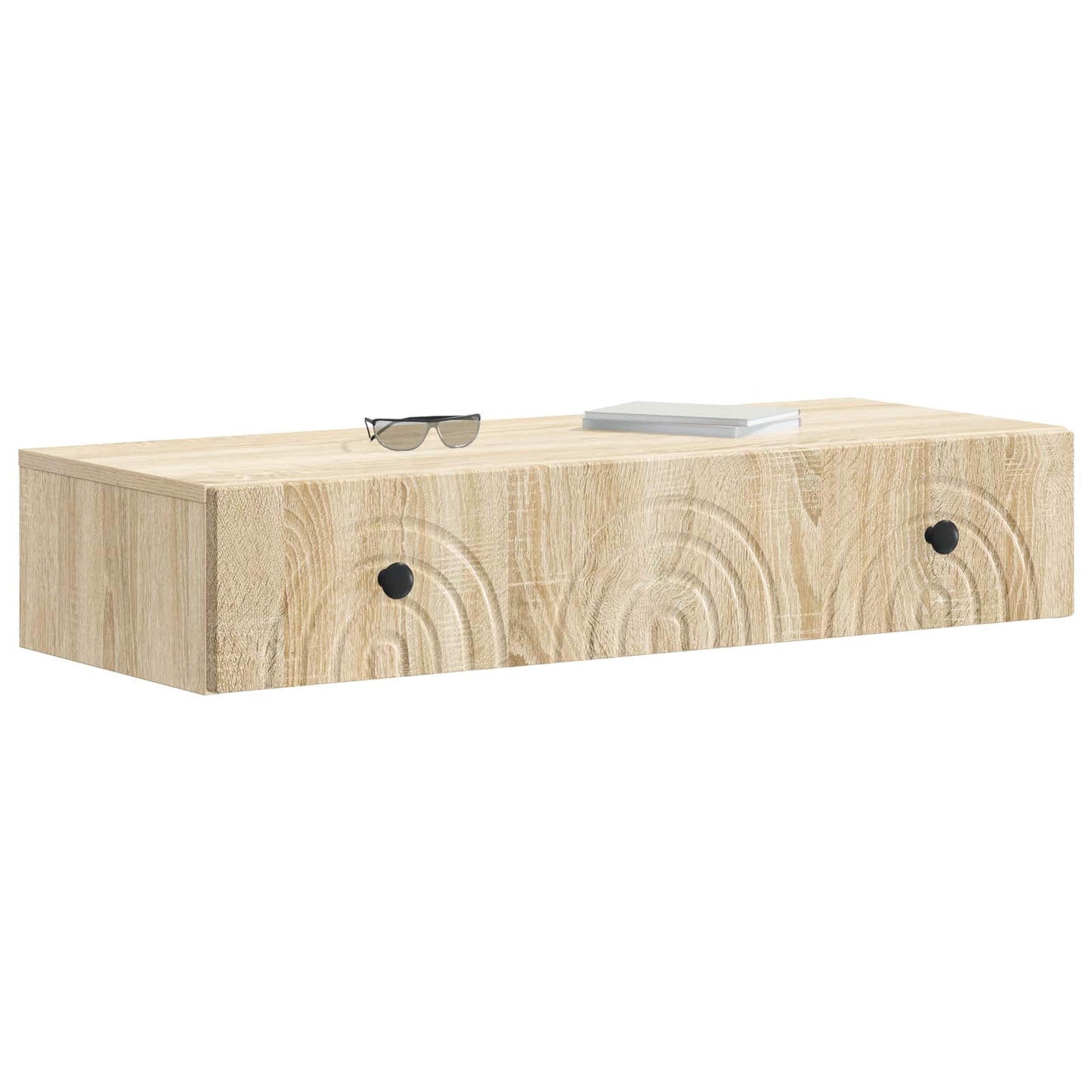 Fali oldaltábla Sonoma Tölgy 87,5 x 34,5 x 17 cm Szerelt Fa