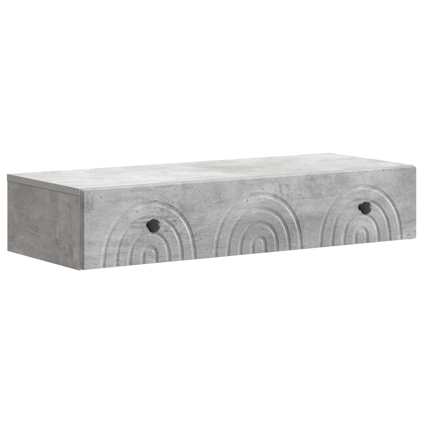 Fali oldaltábla 87,5 x 34,5 x 17 cm Szerelt Fa Betonszürke