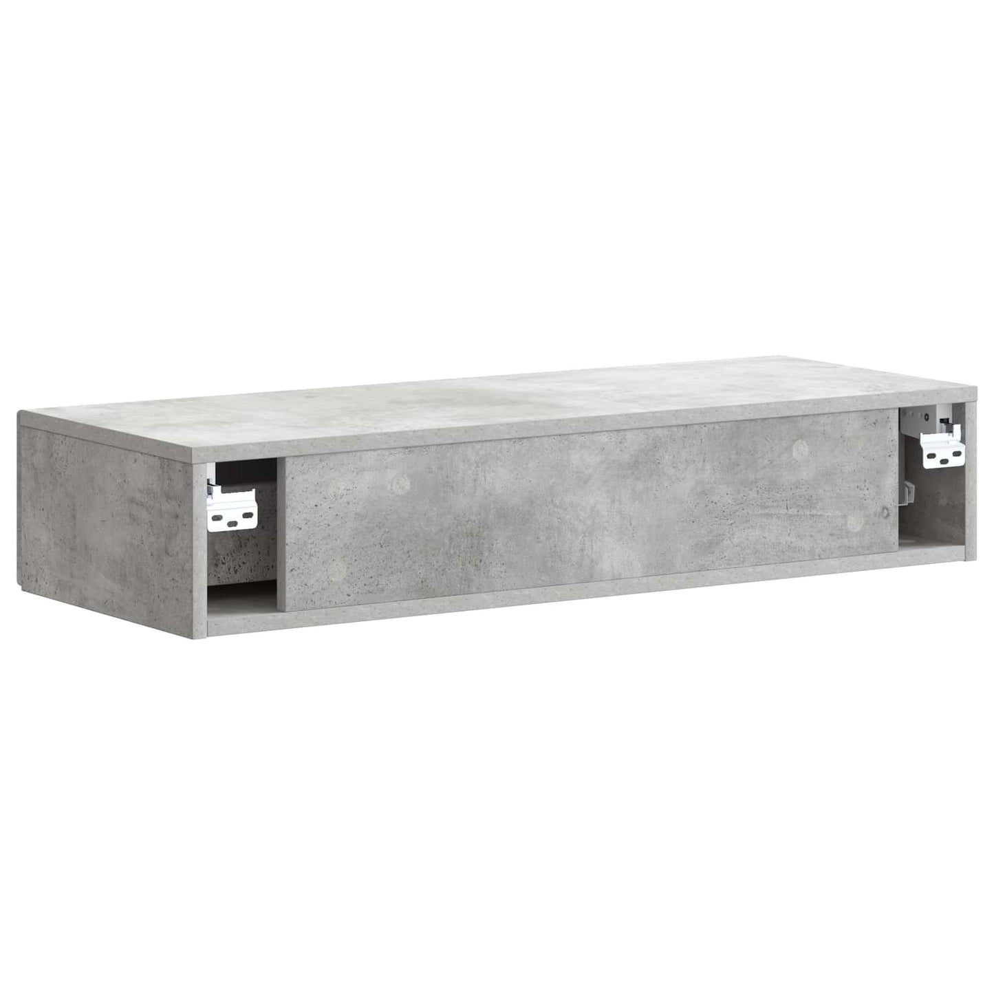 Fali oldaltábla 87,5 x 34,5 x 17 cm Szerelt Fa Betonszürke