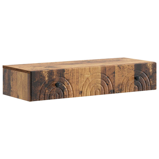 Fali oldaltábla Antik Fa 87,5 x 34,5 x 17 cm Szerelt Fa