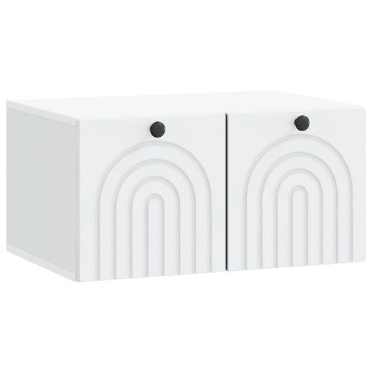 Fali TV szekrény Fehér 59,5 x 41 x 30 cm Szerelt Fa