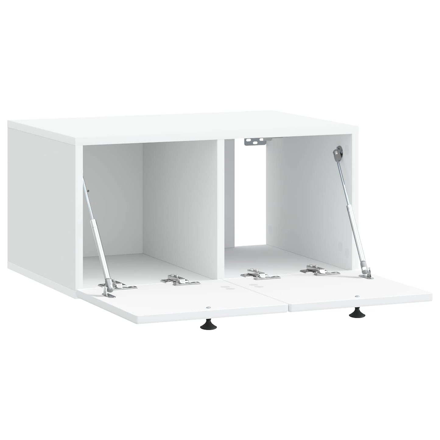 Fali TV szekrény Fehér 59,5 x 41 x 30 cm Szerelt Fa