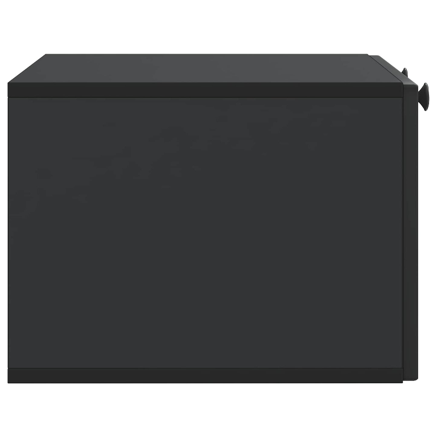 Fali TV szekrény Fekete 59,5 x 41 x 30 cm Szerelt Fa