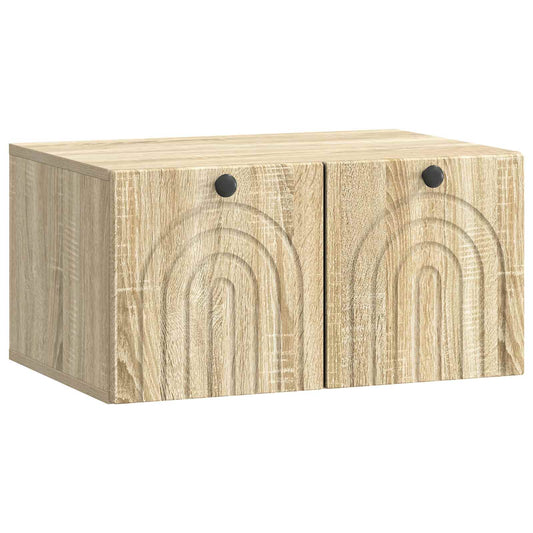 Fali TV szekrény Sonoma Tölgy 59,5 x 41 x 30 cm Szerelt Fa