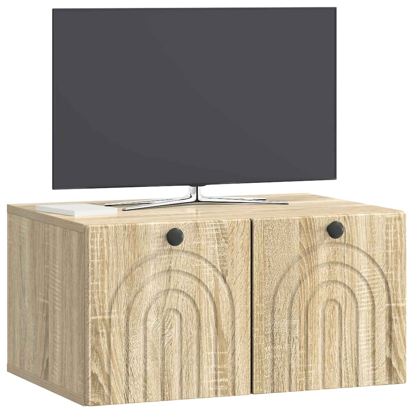 Fali TV szekrény Sonoma Tölgy 59,5 x 41 x 30 cm Szerelt Fa